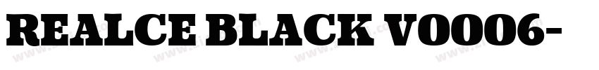 Realce Black v0006字体转换 Realce Black v0006字体转换